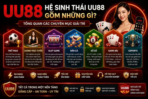 Hệ Sinh Thái UU88 Gồm Những Gì? Tổng Quan Các Chuyên Mục
