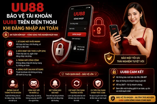 Bảo Vệ Tài Khoản UU88 Trên Điện Thoại Khi Đăng Nhập An Toàn