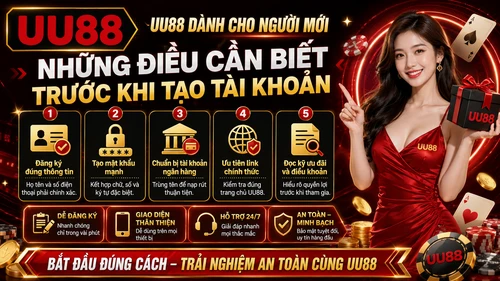 UU88 Dành Cho Người Mới - Những Điều Cần Biết Trước Khi Tạo Tài Khoản